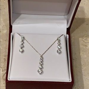 Helzberg Diamonds earrings and necklace